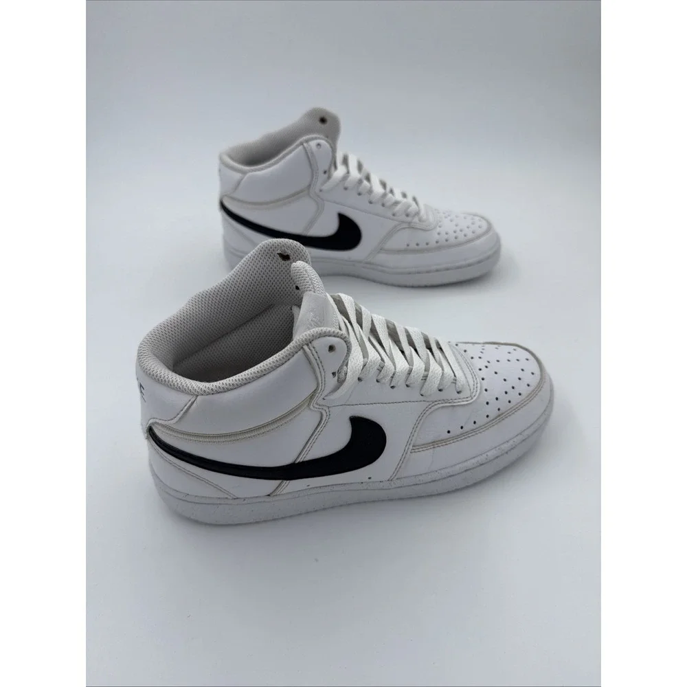 Nike Court Vision Next Nature Mid White Black Size 7.5